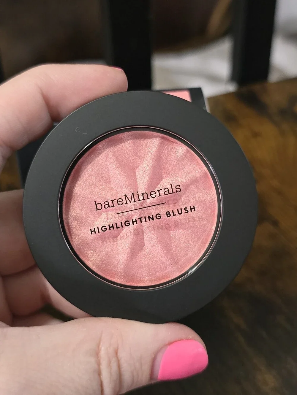 bareMinerals Pink Glow Highlighting Blush - Peachy Pink Shimmer
